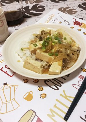 あったまるぅ☆あんかけ豆腐丼-レシピのメイン写真
