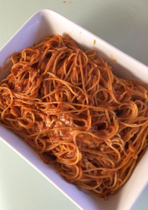 トマトとツナとチーズのパスタ（印度の味）-レシピのメイン写真