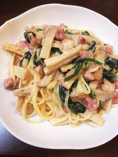 生クリームなし♪クリームパスタ-レシピのメイン写真