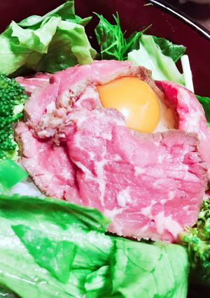 女子高校生の作る！ローストビーフ丼-レシピのメイン写真
