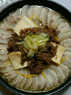 【大根と豚肉のミルフィーユ鍋肉豆腐のせ】-レシピのメイン写真