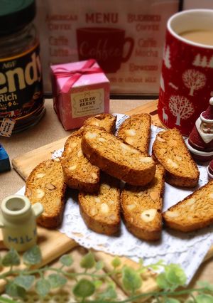 ブレンディでカフェオレ♡ビスコッティ♪-レシピのメイン写真