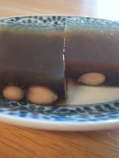 *黒糖黒豆寒天*。・-レシピのメイン写真