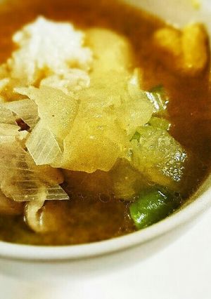 簡単ポカポカ 中華風味噌スープご飯-レシピのメイン写真