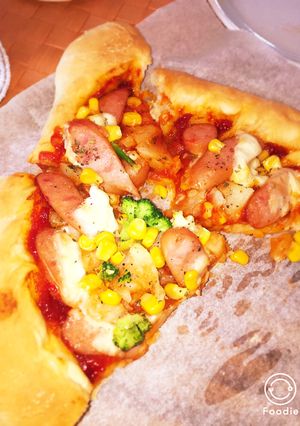 ♡記録用♩休日ランチ簡単ピザとピザソース-レシピのメイン写真