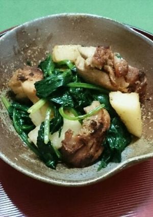 鶏モモと長芋のポパイソテー-レシピのメイン写真