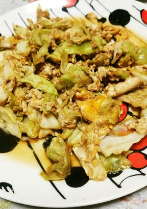 簡単キャベツの卵とじ-レシピのメイン写真