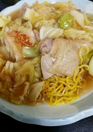 タップリ鶏キャベツあんかけ焼きそば-レシピのメイン写真