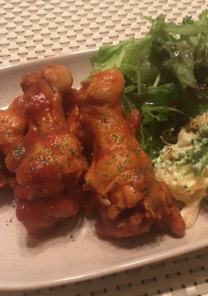 【男飯】手羽元のケチャップ煮-レシピのメイン写真