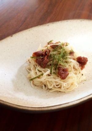 【簡単】梅と海苔のそうめんチャンプルー-レシピのメイン写真
