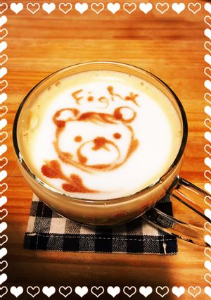 ラテアートもどきdeカプチーノ-レシピのメイン写真