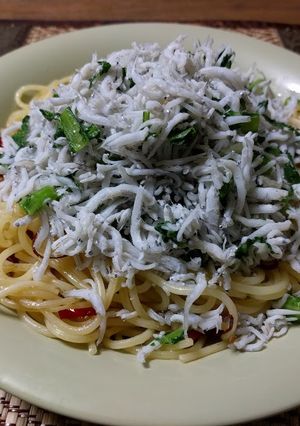 男の しらすのペペロンチーノ 富士盛り-レシピのメイン写真