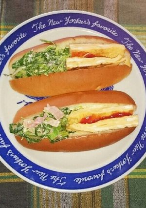 卵焼き&キャベツたっぷりサンド-レシピのメイン写真