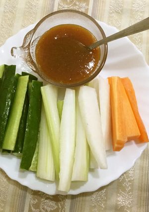 田楽味噌 野菜のスティック添え-レシピのメイン写真