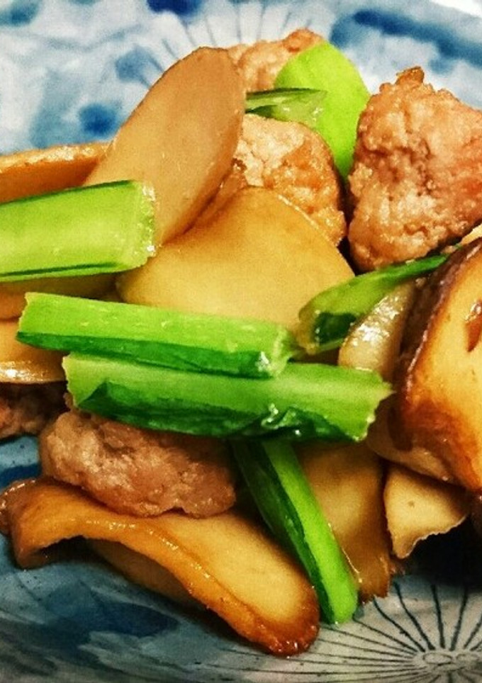 エリンギと挽き肉のオイスター炒め-レシピのメイン写真