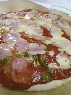 フライパン de ビッグピザ-レシピのメイン写真