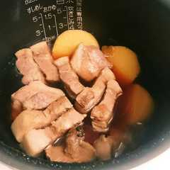炊飯器で豚角や大根煮物-レシピのメイン写真
