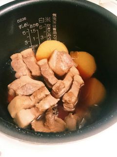 炊飯器で豚角や大根煮物-レシピのメイン写真