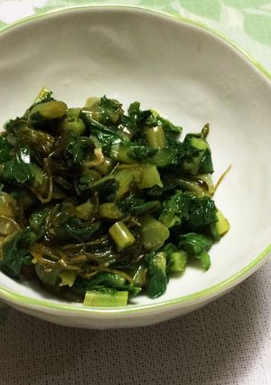 大根の葉の野沢菜昆布風♡-レシピのメイン写真