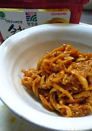 辛い！おつまみに♪真っ赤な切干^^♪-レシピのメイン写真