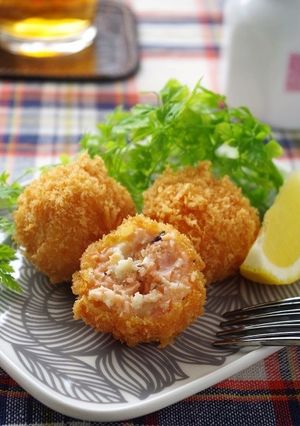 サーモンとチーズのハーブコロッケ-レシピのメイン写真