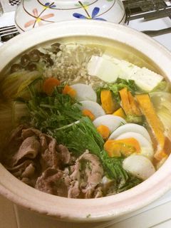 とんこつ味の豚しゃぶ鍋-レシピのメイン写真