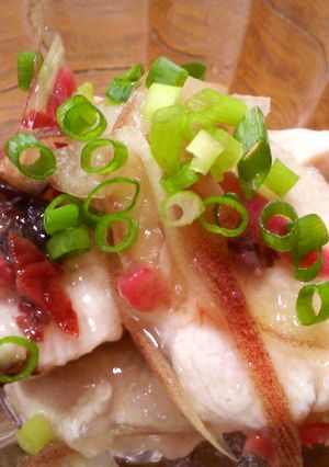 のどごしちゅるりん♪鳥の梅肉漬け-レシピのメイン写真