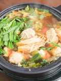 調理師さんのしっとり鶏豚だんご鍋
