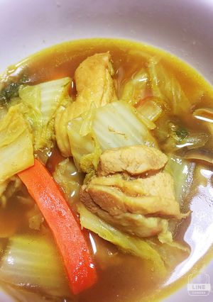 超簡単！ カレー味寄せ鍋♡-レシピのメイン写真