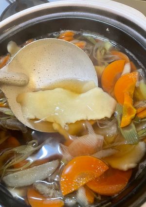 岩手郷土料理ひっつみ汁-レシピのメイン写真
