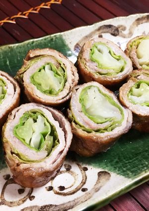 キャベツの芯は捨てないで！肉巻きキャベツ-レシピのメイン写真