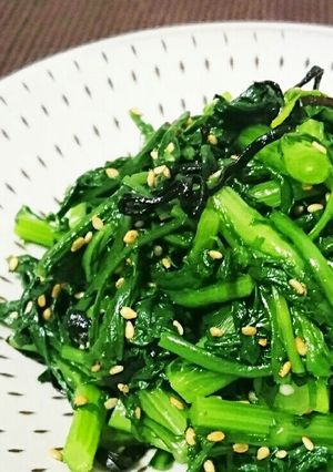 春菊と塩昆布のナムル-レシピのメイン写真