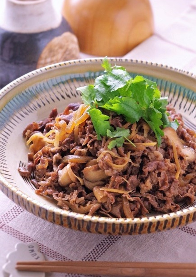 牛肉ときのこの生姜煮-レシピのメイン写真