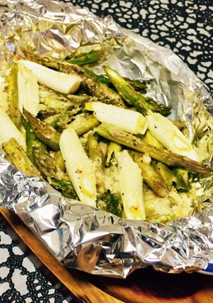 アスパラガスとネギのトースター焼き-レシピのメイン写真