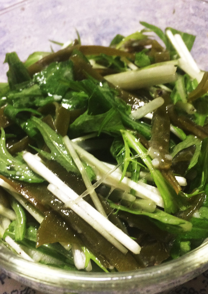 【節約！】だし昆布と水菜の和え物-レシピのメイン写真