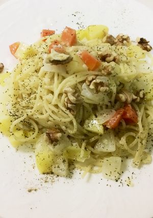 バーニャカウダdeクリームパスタ-レシピのメイン写真