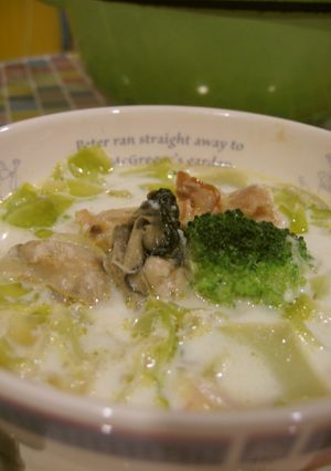 牡蠣、帆立の超簡単！うまい❤ミルクスープ-レシピのメイン写真