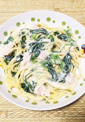 男のクリームパスタ-レシピのメイン写真