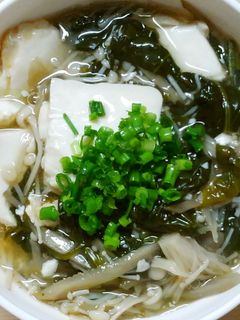 簡単!豆腐とほうれん草 ごぼうの餡掛け煮-レシピのメイン写真