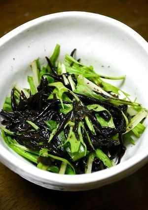 ヘルシー！ひじきと水菜の胡麻サラダ-レシピのメイン写真
