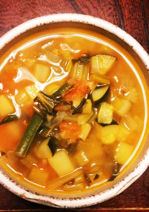 簡単！トマトベースのたっぷり野菜スープ-レシピのメイン写真