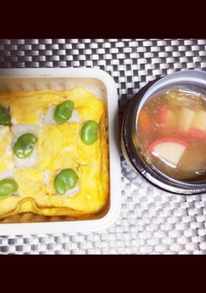 娘弁当･ホットジャーで天津飯-レシピのメイン写真