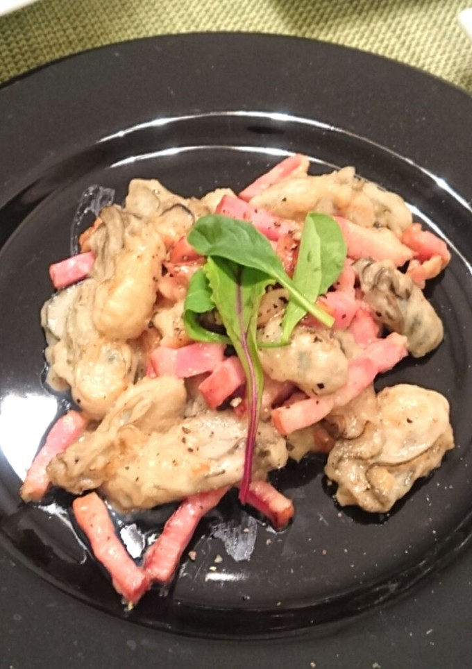 牡蠣とベーコンのバター炒め-レシピのメイン写真