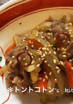 ★ヤーコンと牛肉のきんぴら★-レシピのメイン写真