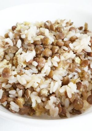 レンズ豆の炊き込みご飯-レシピのメイン写真