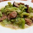 春きゃべつ&焼豚☆味噌チー豆乳カルボ炒め