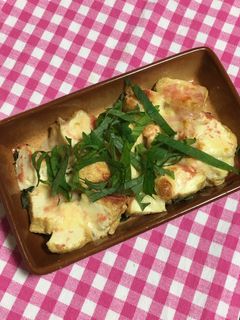 トースターでおつまみ厚揚げたらこチーズ-レシピのメイン写真