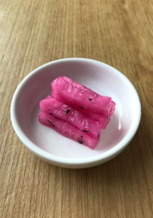 お弁当の彩りに！ゆかり大根-レシピのメイン写真