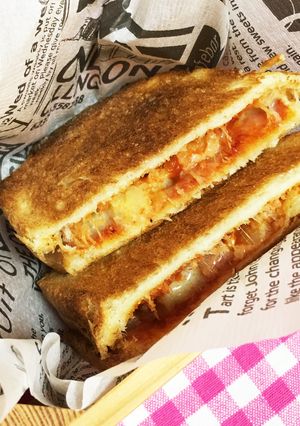 トマトソースのポテマヨホットサンド-レシピのメイン写真