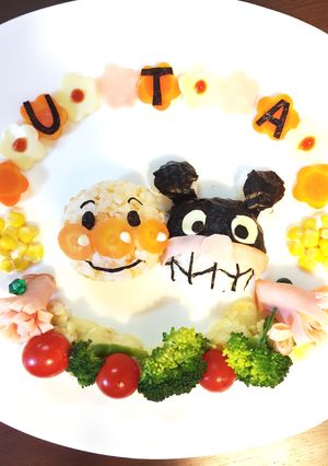 アンパンマンのお誕生日プレート♪-レシピのメイン写真
